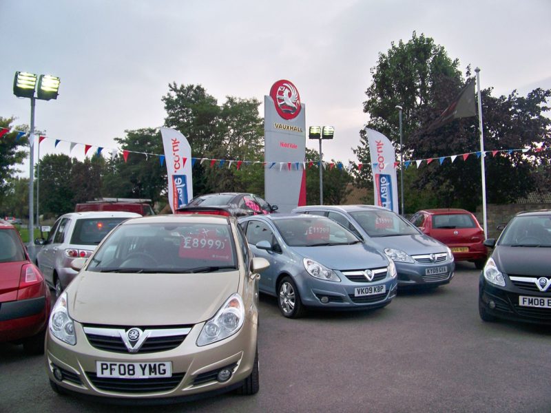 Rise in new car sales UK